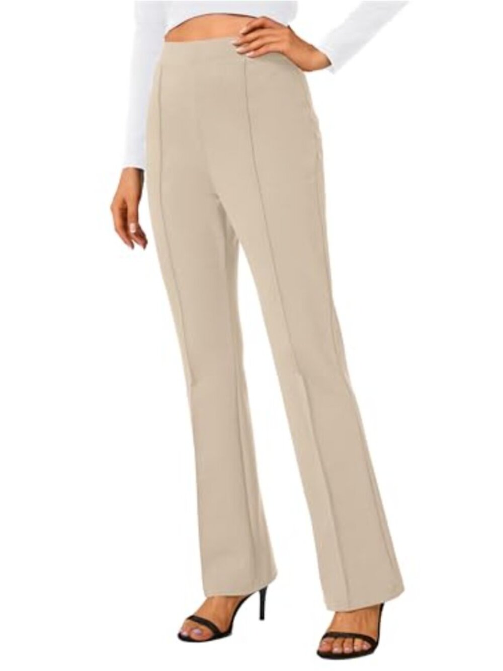 High Waist Bootcut Yoga Dress Pants Stretchy Work Slacks